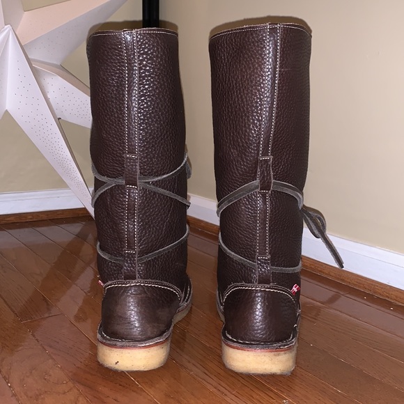 Sz 41 Silkeborg Wool lined Leather outer Duckfeet boots - Picture 7 of 8